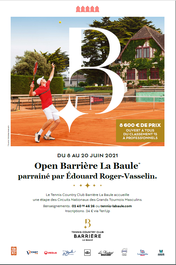 W Assur partenaire de l’Open masculin au Tennis Country Club Barrière La Baule